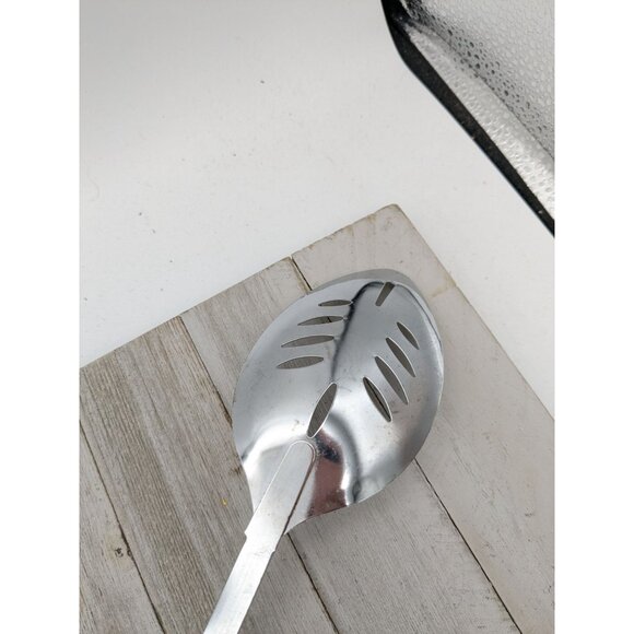 Vintage Slotted Spoon With Black Handle Japan 12" - Picture 5 of 8